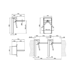 STILE 110 001PSMM110E-01 Турникет-трипод электромеханический